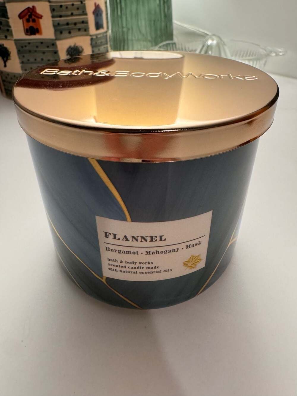 Bath & Body Works Flannel 3-Wick Scented Candle 14.5 oz
